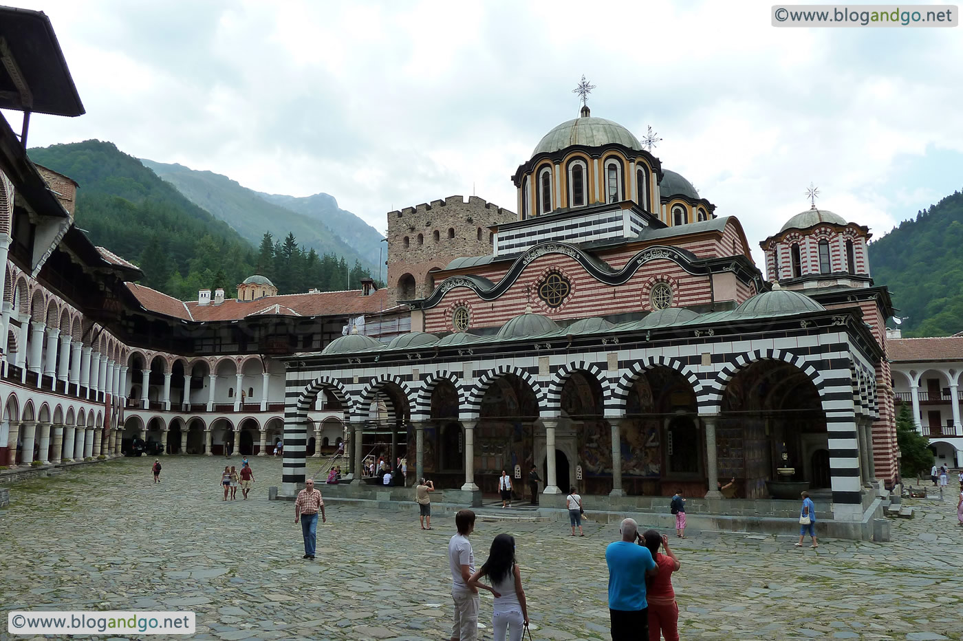 Rila - Through the main entrance of Rila Monastery